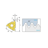 55°Partialprofile (Left)Extrnal/Internal - Makotools Industrial Supply Tools for Metal Cutting